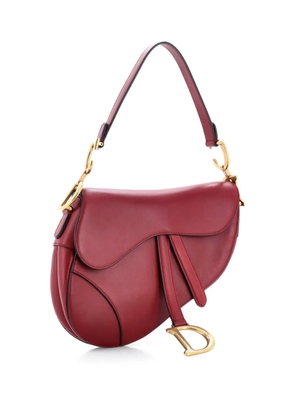 Christian Dior Pre-Owned Saddle Handbag Leather Medium shoulder bag - Red