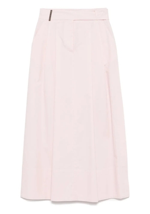 Peserico poplin midi skirt - Pink