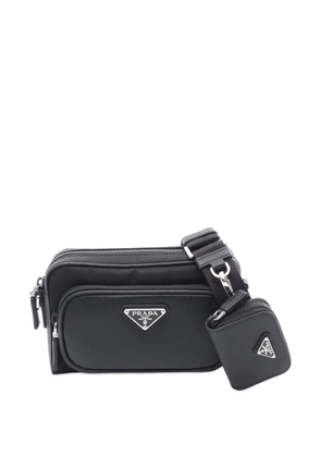 Prada Pre-Owned 2013-2025 Re-Nylon and Saffiano shoulder bag - Black