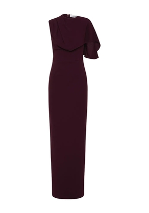 Rebecca Vallance draped cape gown - Purple