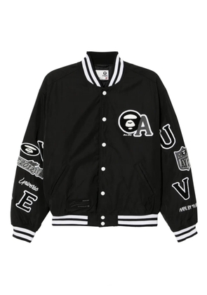 AAPE BY *A BATHING APE® logo-embroidered jacket - Black