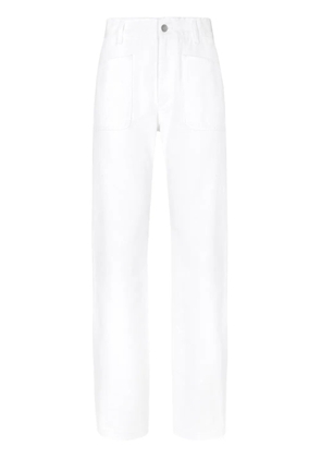 Dolce & Gabbana elongated high-rise jeans - White