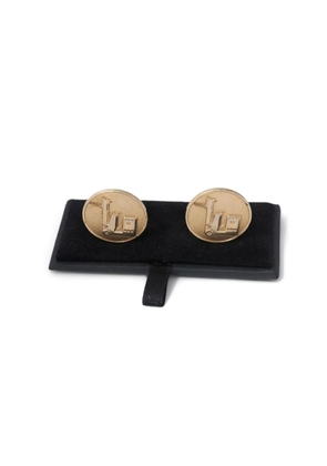 Vintage 2010 Pre-Owned Round cufflinks - Gold