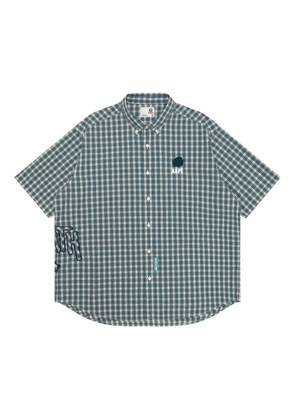 AAPE BY *A BATHING APE® plaid shirt - Blue