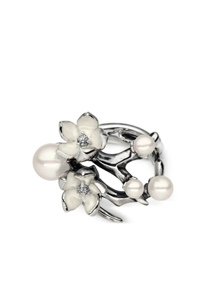 Shaun Leane Sterling Silver Pearl Flower Ring