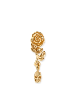 Emanuele Bicocchi Rose and Skull earring - Gold