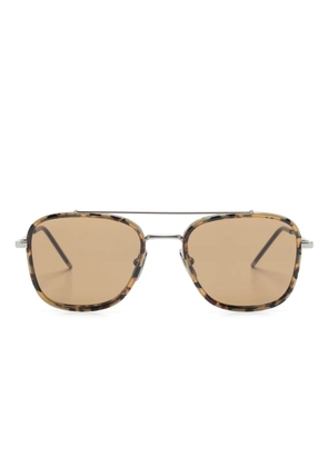 Thom Browne Eyewear navigator-frame sunglasses - Silver