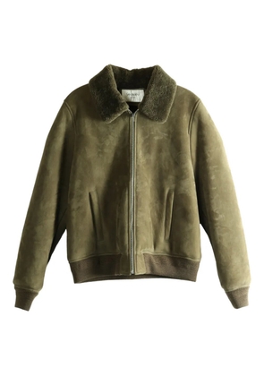 Saint Laurent shearling collar jacket - Green