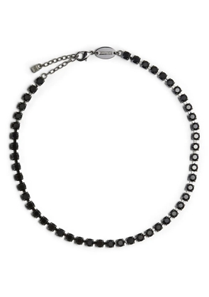 DSQUARED2 crystal embellishment necklace - Silver