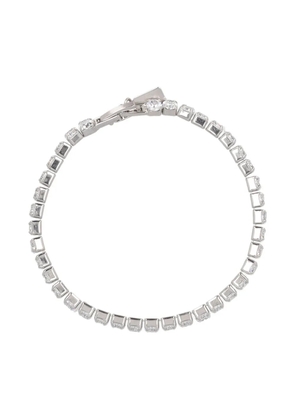 Kenneth Jay Lane Vintage pre-owned rhinestone-embellished tennis bracelet - Silver