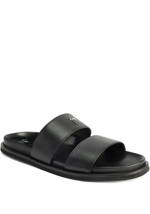Giuseppe Zanotti Urbaner double-strap leather sandals - Black