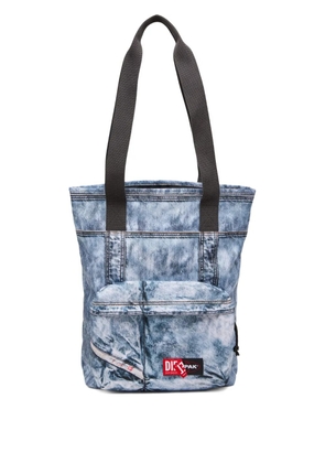 Diesel x Eastpak denim trompe-l'oeil tote bag - Blue
