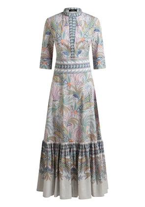ETRO floral-print maxi dress - White