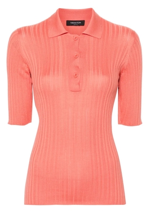 Fabiana Filippi ribbed polo shirt - Pink