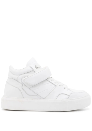 Zadig&Voltaire Flash mid-top flatform sneakers - White