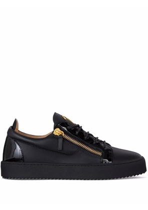 Giuseppe Zanotti Frankie double-zip low-top sneakers - Black