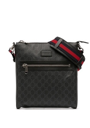 Gucci Pre-Owned 2016-2025 Medium GG Supreme Web Messenger Bag crossbody bag - Black