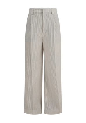 Brunello Cucinelli corduroy wide-leg trousers - Neutrals