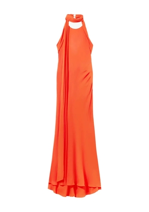 Blumarine halterneck maxi dress - Orange