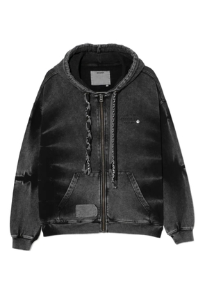 Musium Div. hooded zipped jacket - Black