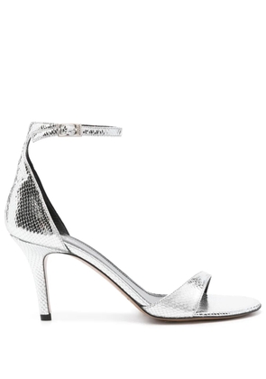 ISABEL MARANT Ailisa 80mm leather sandals - Silver