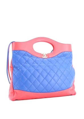 CHANEL Pre-Owned 31 Shopping Bag Quilted Lambskin Large tote bag - Blue