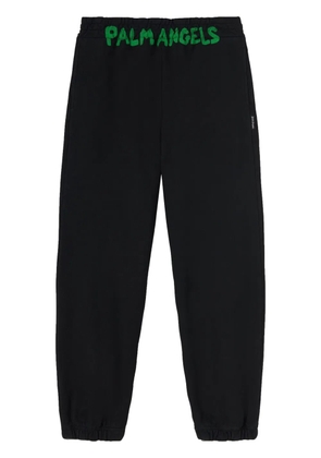 Palm Angels logo-print track pants - Black