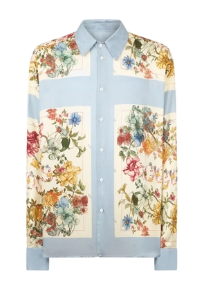 GCDS floral-print shirt - Blue