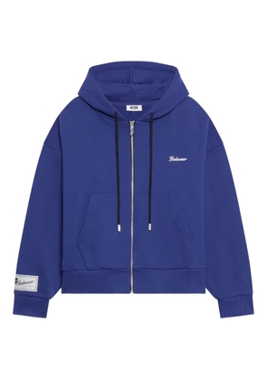 GCDS zip-up hoodie - Blue