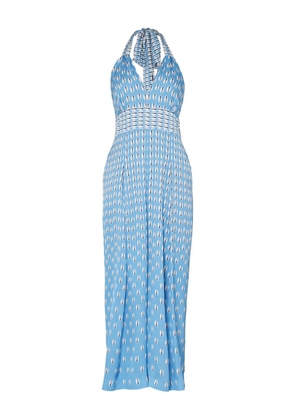 Temperley London Cowrie print jumpsuit - Blue
