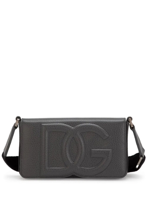 Dolce & Gabbana logo-embossed mini bag - Grey