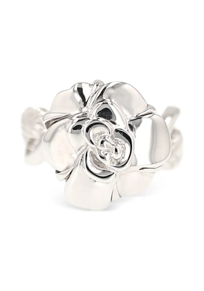 CHANEL Pre-Owned 1990´s Camellia white ring - Silver