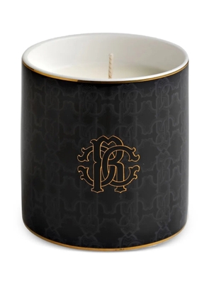 Roberto Cavalli Home monogram porcelain candle - Black