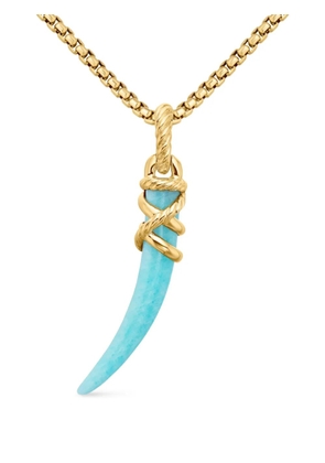 David Yurman 18kt yellow gold Tusk amulet (42mm)