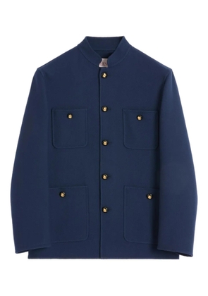 Valentino Garavani long-sleeves wool shirt jacket - Blue
