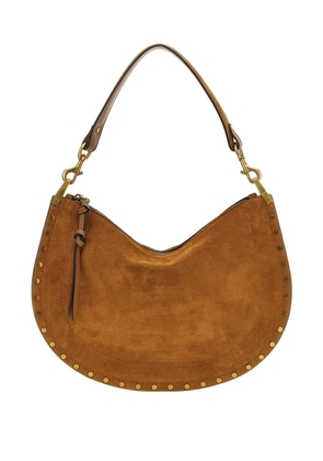 ISABEL MARANT Oskan studded suede shoulder bag - Brown