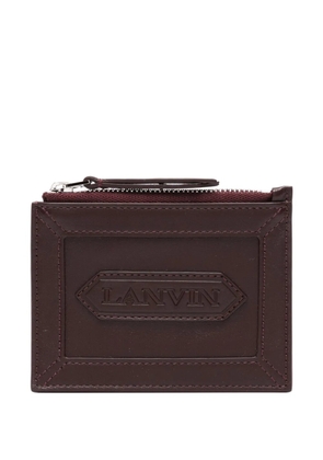 Lanvin logo-patch wallet - Red