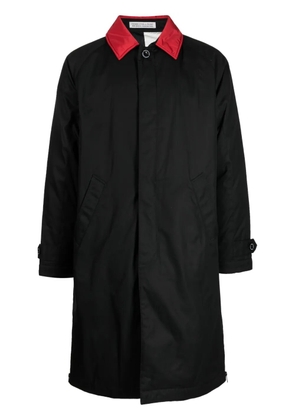 Undercover x FRGMT logo-print parka coat - Black