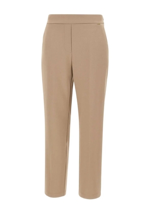 kaos elastic-waist pressed-crease trousers - Neutrals