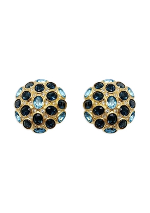 Christian Dior Pre-Owned 1980s Sapphire earrings - Gold