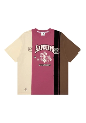 AAPE BY *A BATHING APE® colour-block T-shirt - Pink