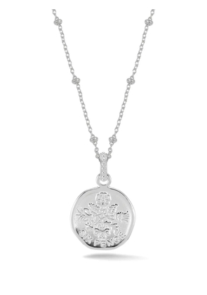 DOWER AND HALL Lucky Sixpence necklace - Silver