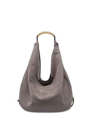 Moschino Handle Me leather shoulder bag - Grey