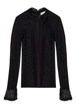 ISABEL MARANT Sarah lace-trim top - Black