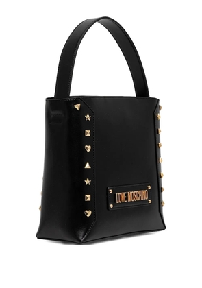 Love Moschino stud-embellished tote bag - Black