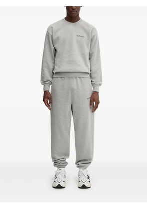 Aries embroidered cuffed track pants - Grey