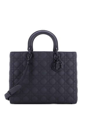 Christian Dior Pre-Owned Ultra Matte Lady Dior Bag Cannage Quilt Calfskin Large satchel - Black