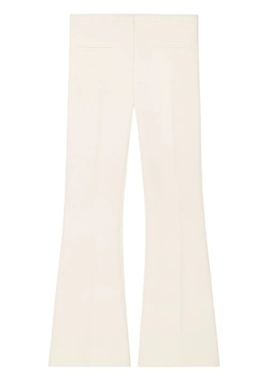 Courrèges low-rise flared crepe trousers - Neutrals