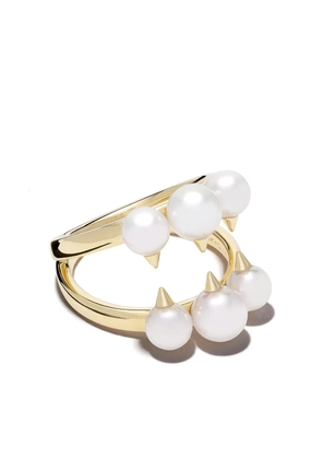 TASAKI 18kt yellow gold Danger Signature ring