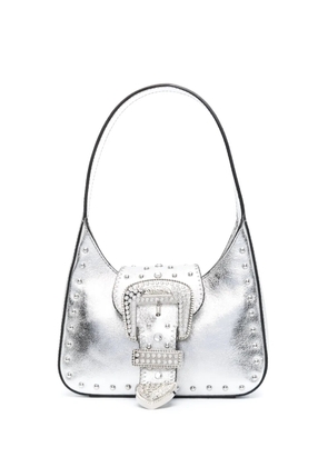 MOSCHINO JEANS buckle-detail tote bag - Grey